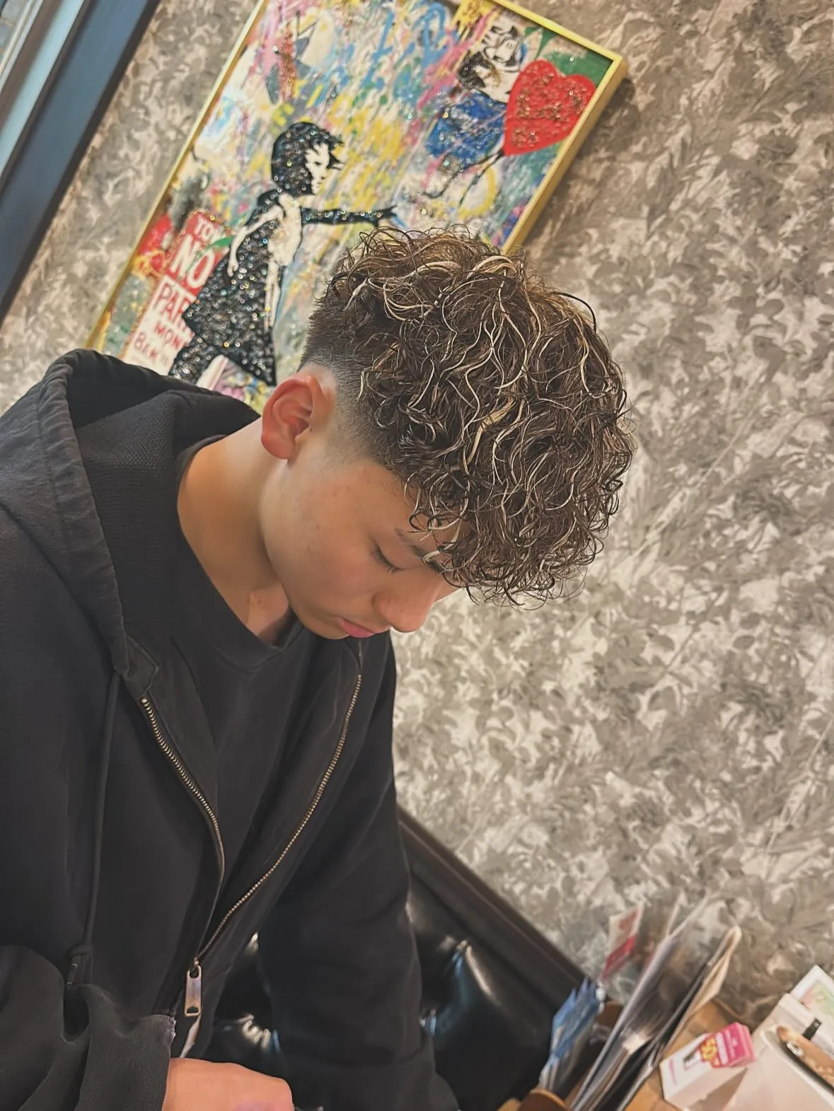 スペインカール×メッシュカラー