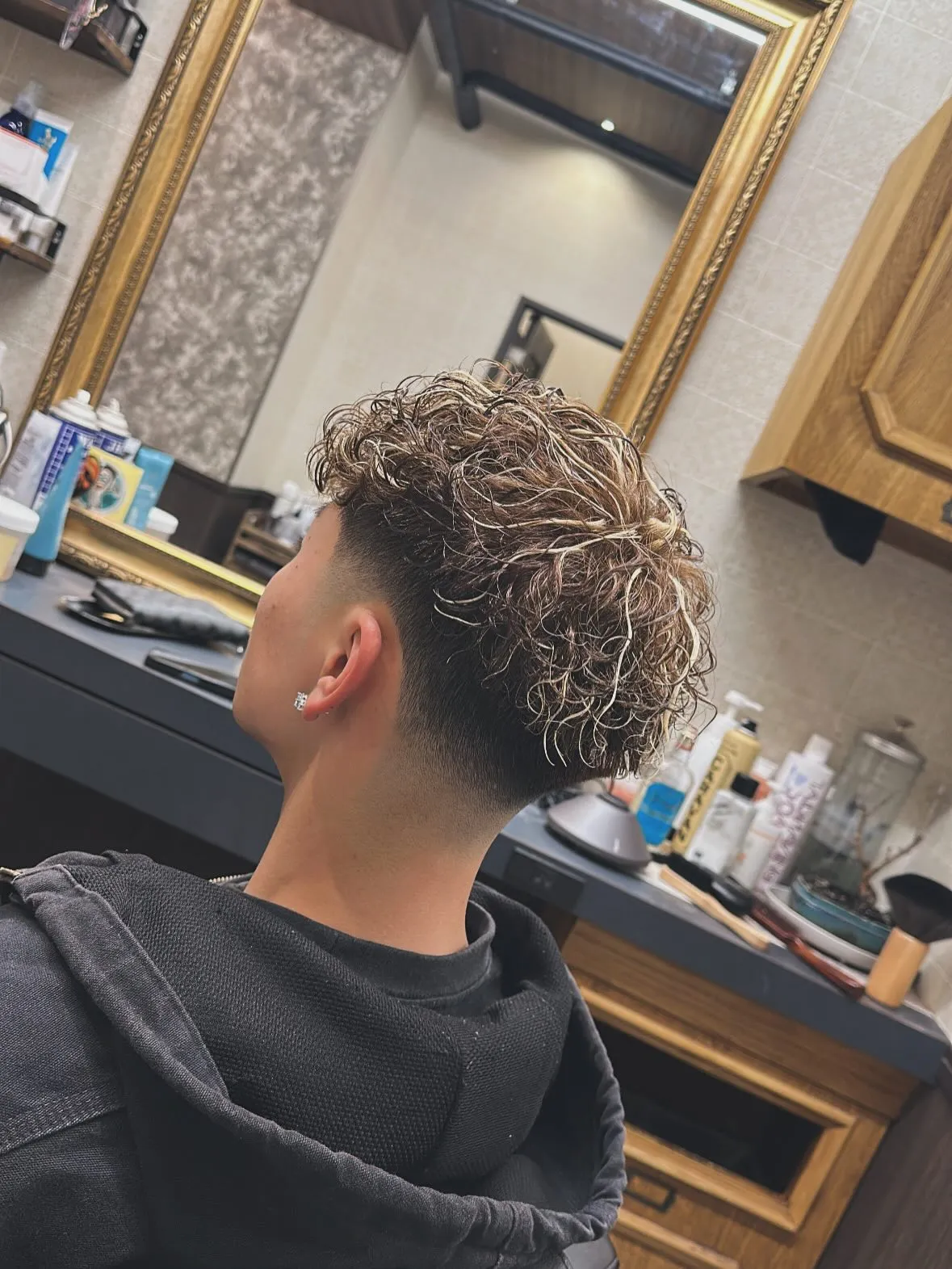 スペインカール×メッシュカラー