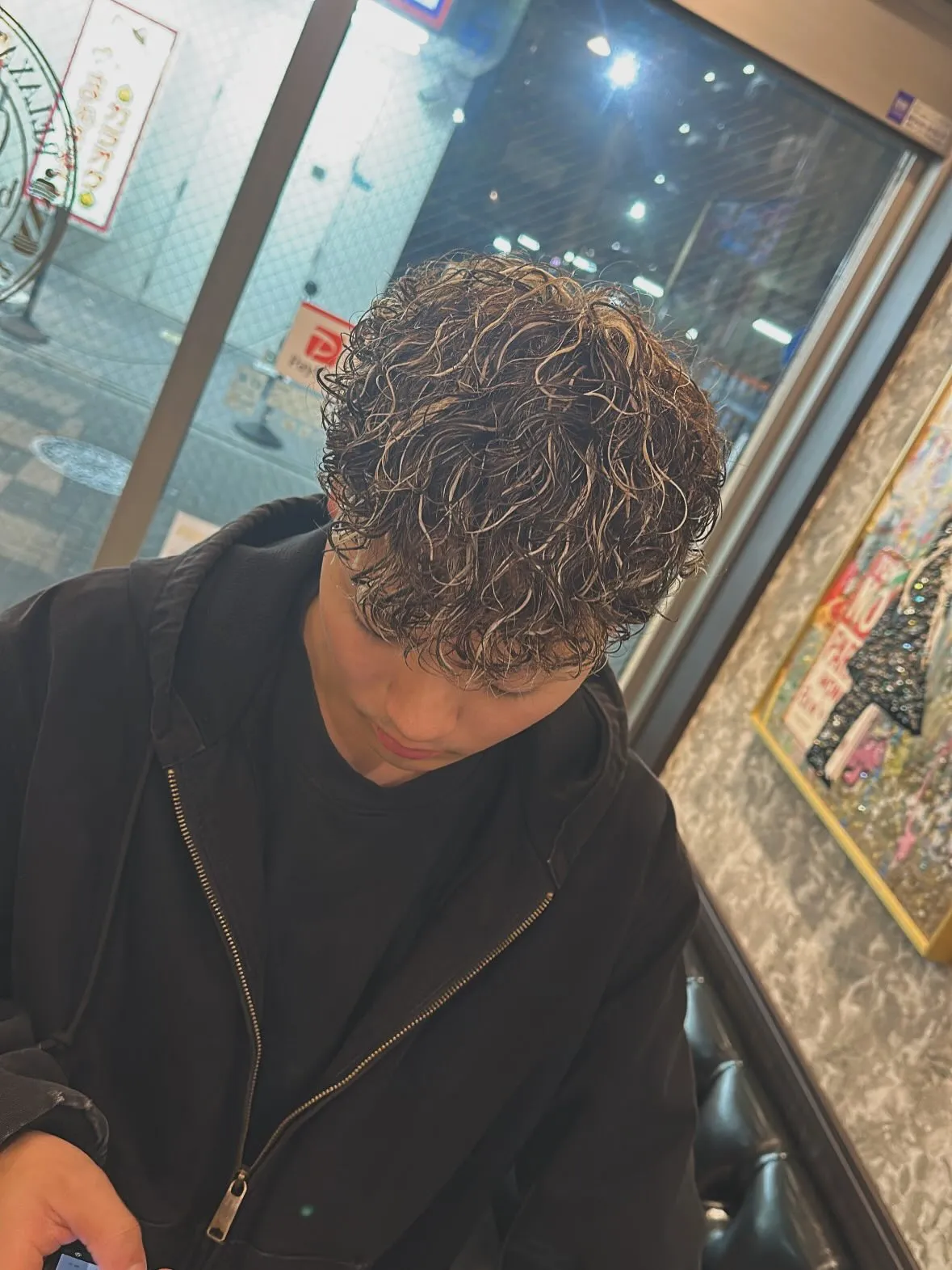 スペインカール×メッシュカラー